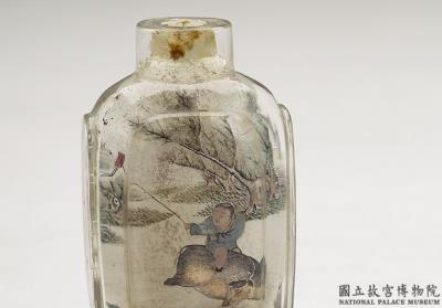 图片[3]-Glass inside-painted snuff bottle with fishing and herding scenes, Zhou Leyuan, Qing dynasty, 1885-China Archive